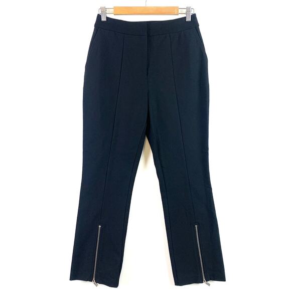 NWT Derek Lam 10 Crosby Van Zip Cuff Cropped Trouser Pant Black Size 4 - Picture 5 of 9